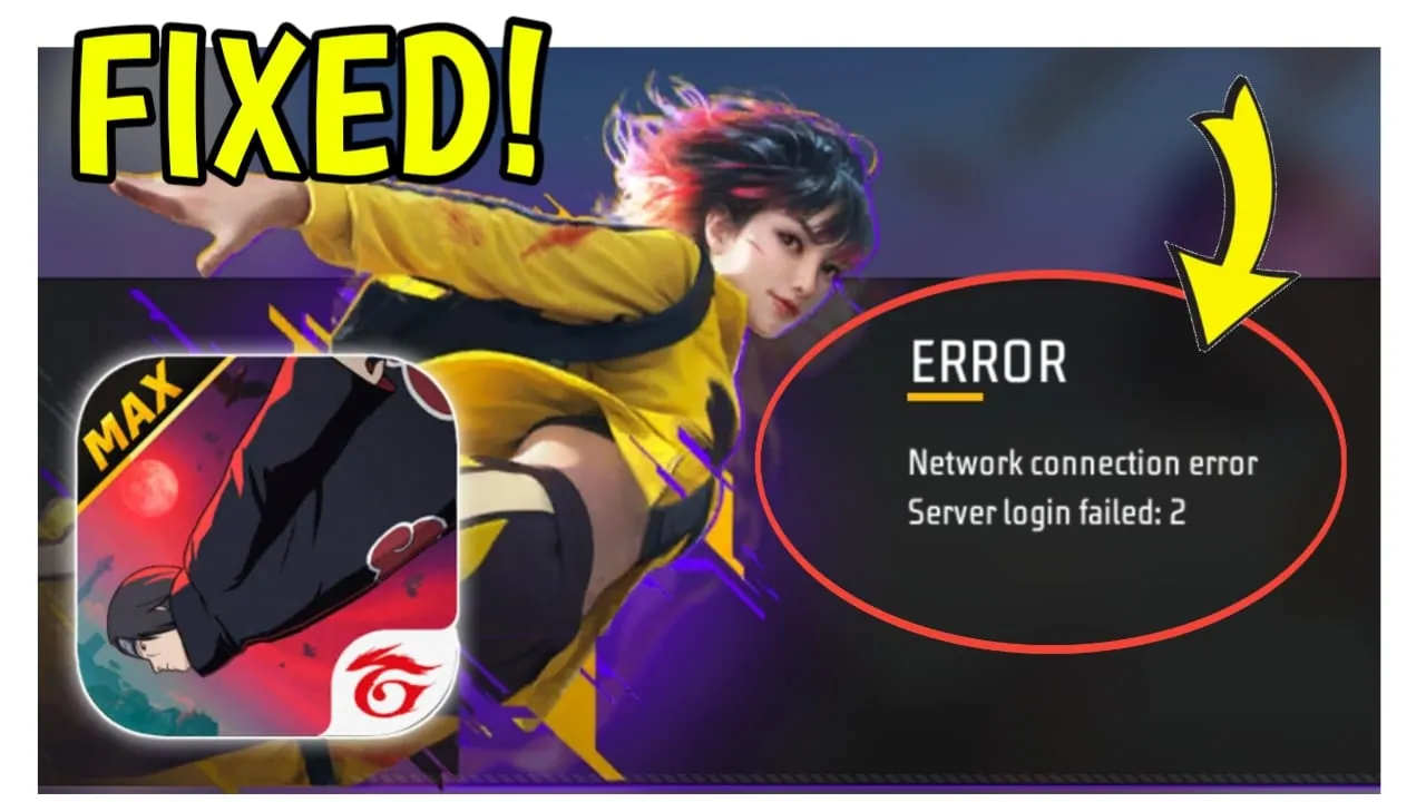 Network connection error – Server login failed: 2